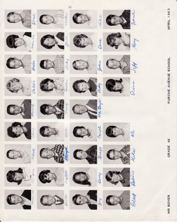 Purche 6th Grade 1963 - Boyer