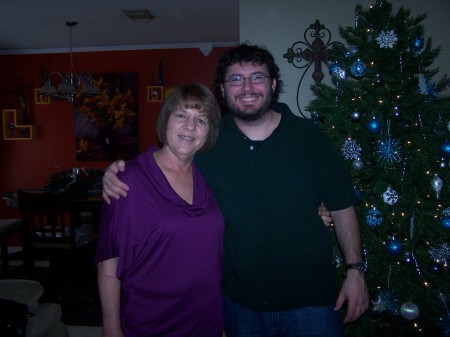 My son and I at Christmas.