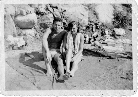 Charlie Truscott and Friend -Sparkle Lake-1951