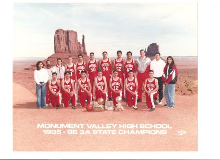 MVHS MUSTANGS-1995-96 AZ STATE BB CHAMPS