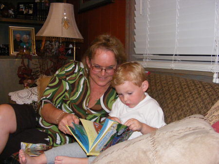 Granny RUby reading to Will