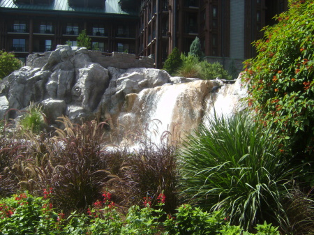 Resort waterfall