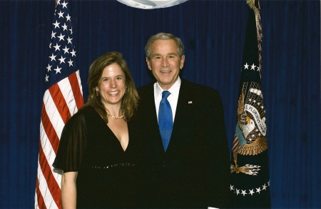 Sha-Chelle and President Bush
