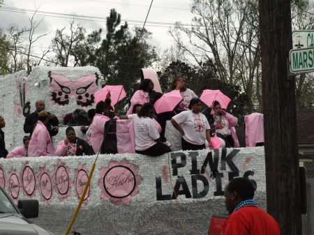 ONE OF THE FLOATS IN PLAQUEMINE PARADE