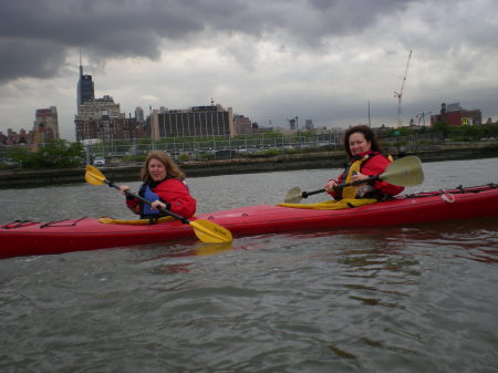 Kayaking the Hudson River, New York with Julie