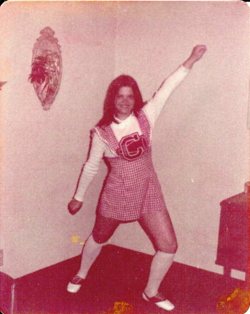 Jr. High Cheerleader in 1974