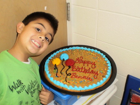 My son's b-day party at his school.