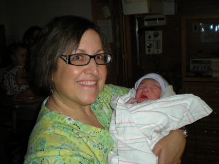 My new granddaughter, Lilli, and I