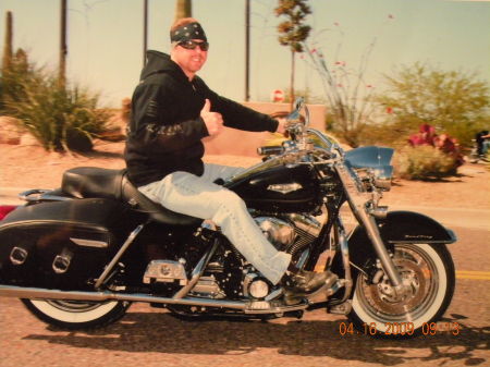 Me on my Harley at 2009 AZ bike week