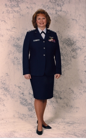 Deb in uniform (LtCol,USAF/CAP)