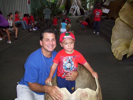 at the zoo with my grandson