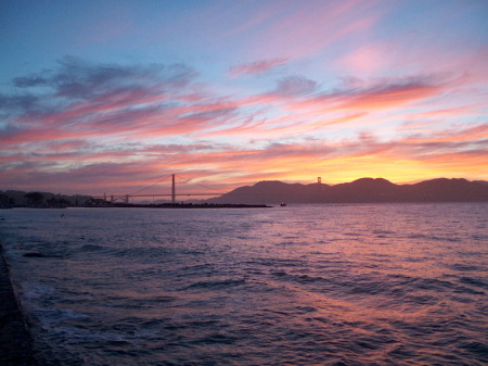 Golden Gate Bridge at Sunset 2003