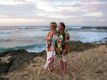 Our Wedding Day - North Shore, Oahu 2/7/09