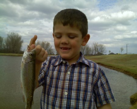 Cameron's first fish!!!!!!!!!!!!!!!!!!