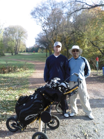 Golfing at Scary Woods with Colin