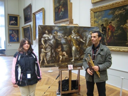 Mechelle  in the Louvre