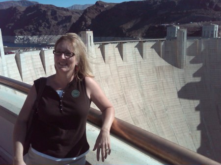 Sue at Hoover Dam