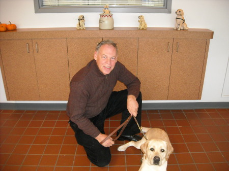 Randy with our Labrador Retriever "Lada"