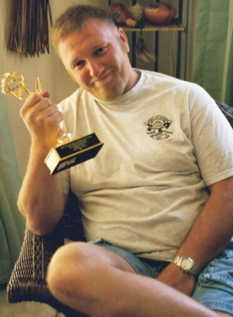 Our son Mike's first Emmy award (he has 3)