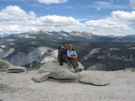 View from the top of Half Dome