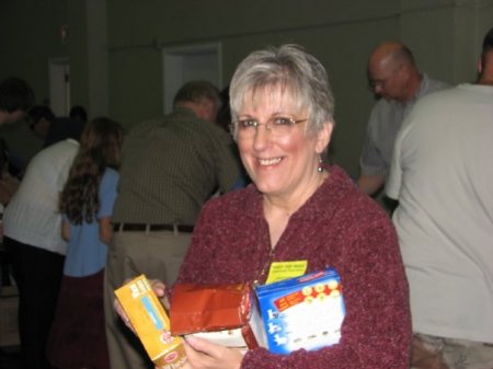 Helping with food at church