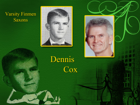 Dennis Cox, then and now
