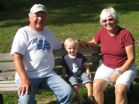 Jack and Sharon with Grandson Leif July 2009