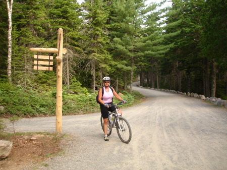 Gail on the trail.