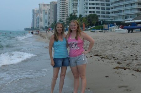 Taylore & Me at the beach