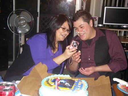 Arturo's 21st b-day with girl friend Nancy