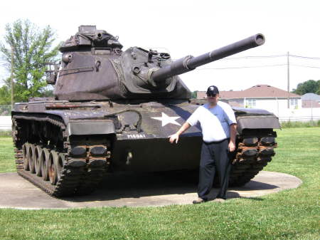 Me in front of an M-60A3 Patton tank