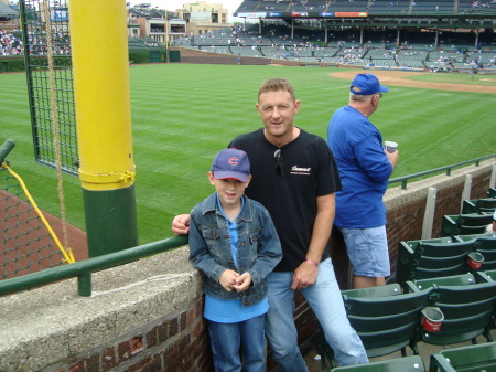 Cole and I at the Cub's game