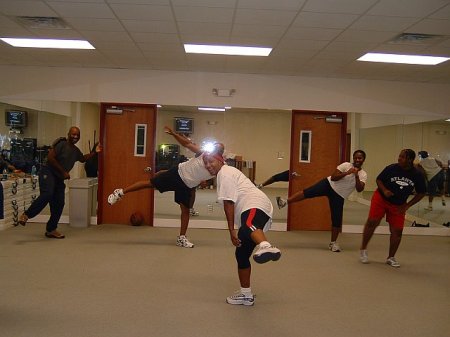 Working out during camping trip athens, tx 07