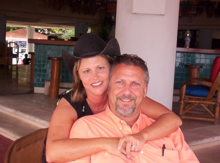 My husband Lee and me in Akumal Mexico