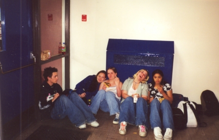 Fawn, Holli, and Fanisha Lunch Senior Year