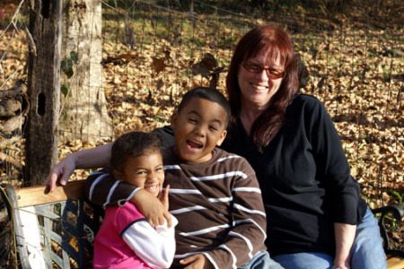 Myelle, Tyler and their Gammy