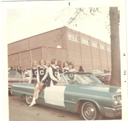 CCHS Cheerleaders 1967 Homecoming Parade