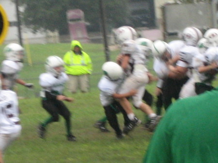 My Grandson Making The Tackle