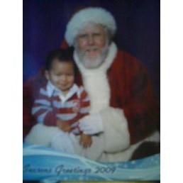JJ with Santa 2009