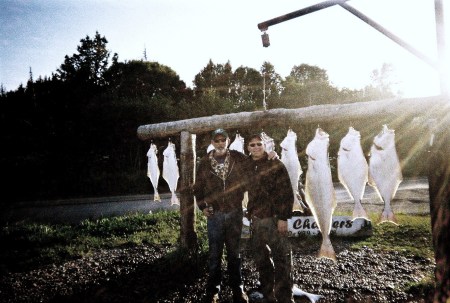 My Dad & I Halabit Fihing Near Homer Alaska