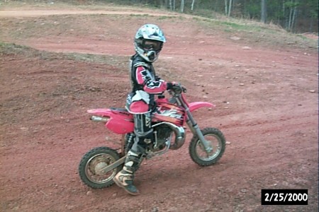 Dalton on Racing Bike in 2000