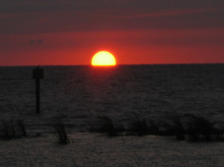 Sunset from our place on Lake Okeechobee.