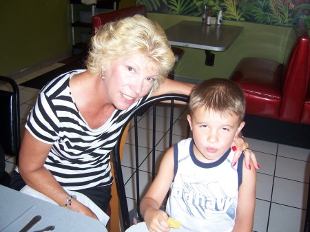 My grandson Nicholas and his "Maw"