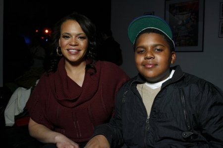 Faith Evans and son Chrsitopher Wallace jr.