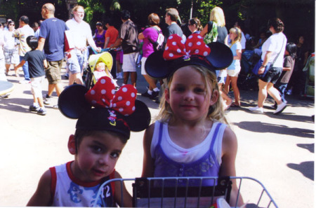 Mason and Tiana at Disneyland