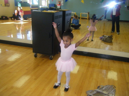 Gabby at Ballet/Tap Dance Class