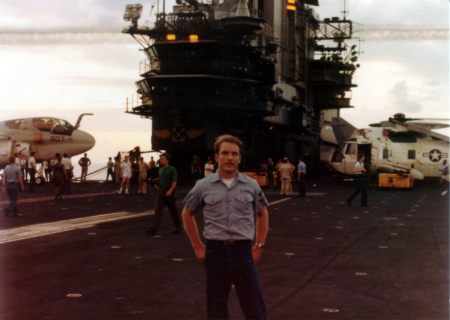 Gary on USS Midway