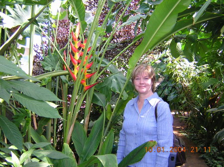 Kathy in Devver Botanical Garden