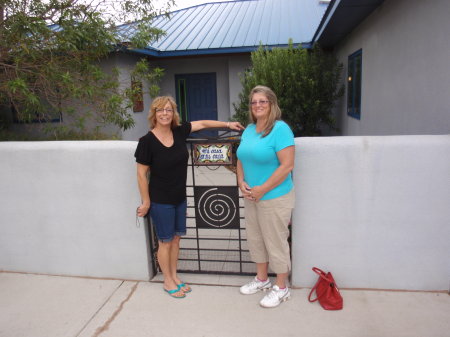 Me and sis at Aunties house in New Mexico