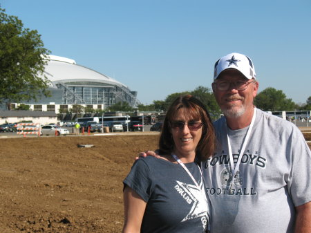 Deanna and I at Cowboy Stadium